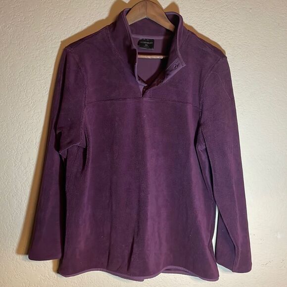32 Heat Plum Fleece Sweater - Picture 2 of 6